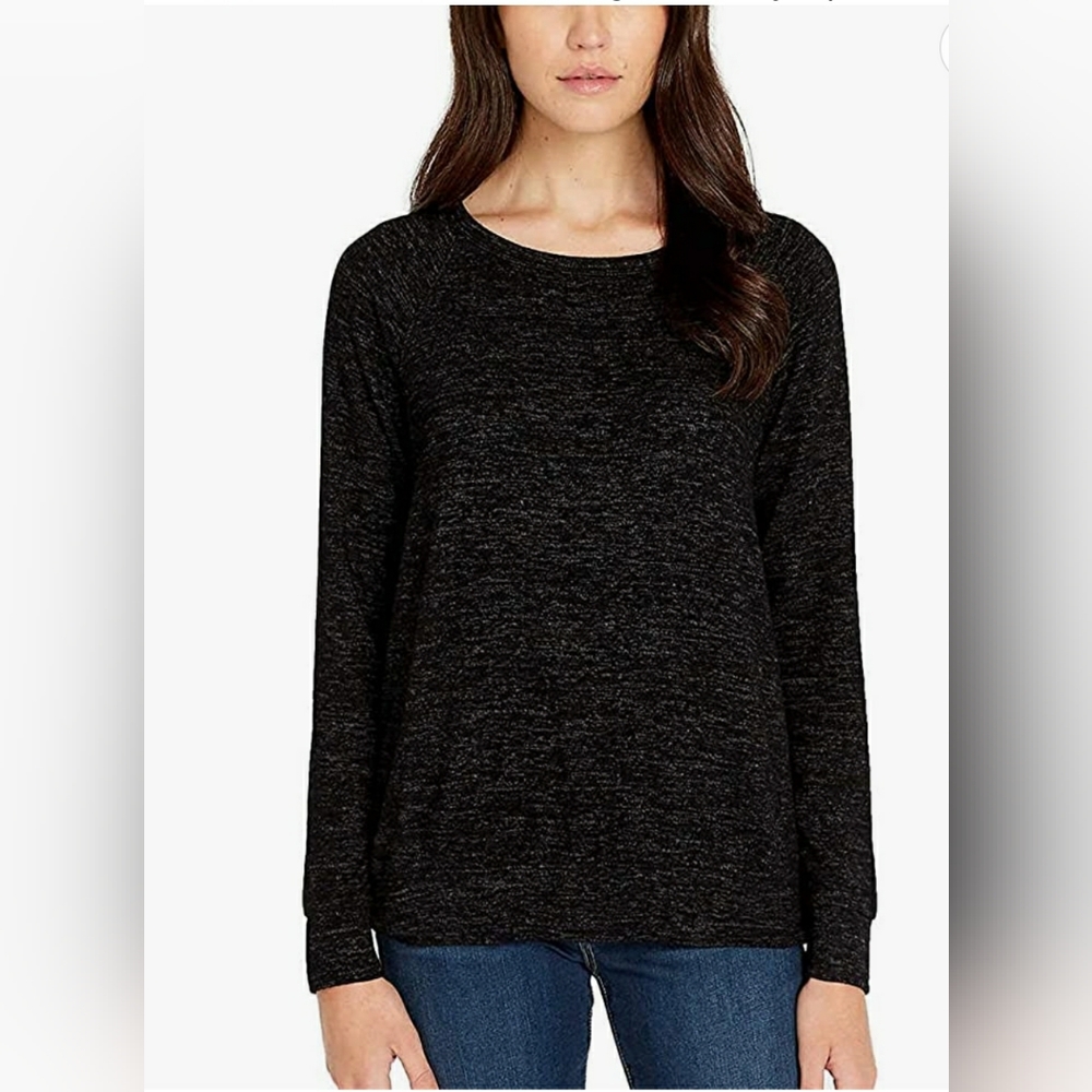Buffalo David Bitton Good Vibes Sweater Women's Black Knit Long Sleeve